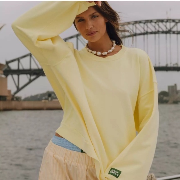 Daily Drills Tops - daily drills lemonade oversized crewneck